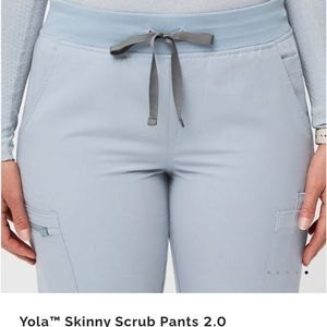 Wear Figs. Dusty Blue. Yola Skinny Pants xs